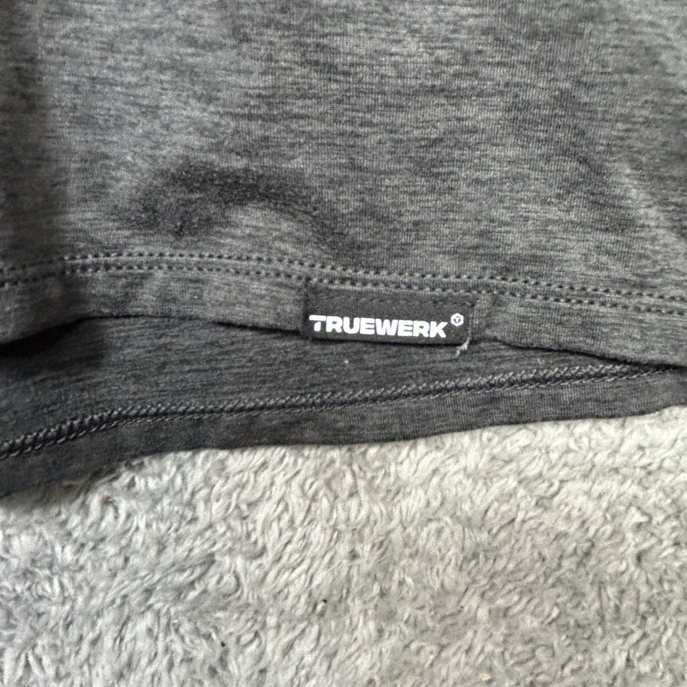 TRUEWERK Polo Shirt Mens XL Gray EDO Performance Workwear Stretch Tech S/S EUC - Picture 5 of 10